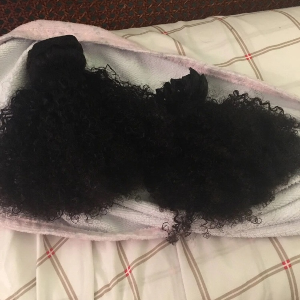 Kinky curly clip ins 1 set